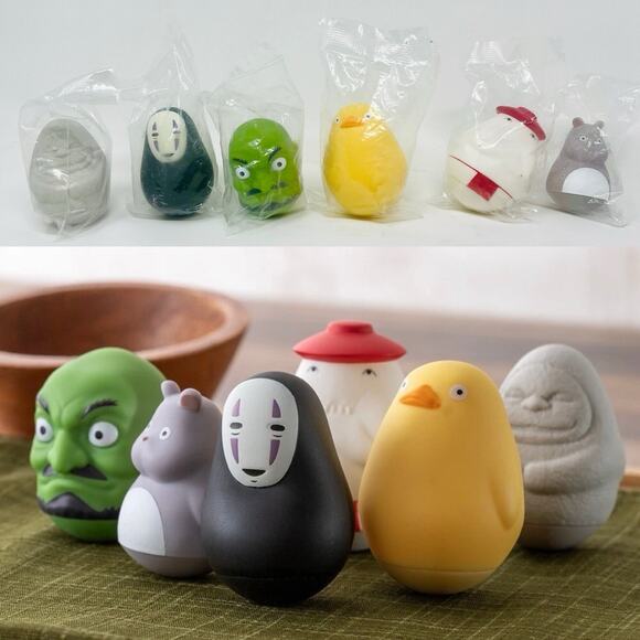 Spirited Away Roly Poly Complete Set Lot Of 6 Confirmed Imported Japan New - Picture 1 of 7